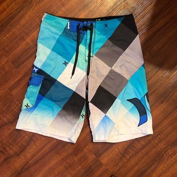 Mens Hurley Bathing Suit Shorts - Pockets - Size 32 Mens - Picture 1 of 3